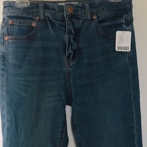 NWT Vintage Free People Braided Back Pocket Flare Jeans.